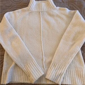 Cozy Winter White Turtleneck Sweater